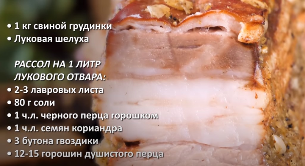 Варена грудинка в цибулинні: з часником і перцем. Сало по-домашньому 9 ebae3f6e9a671b133059c895a90b5435