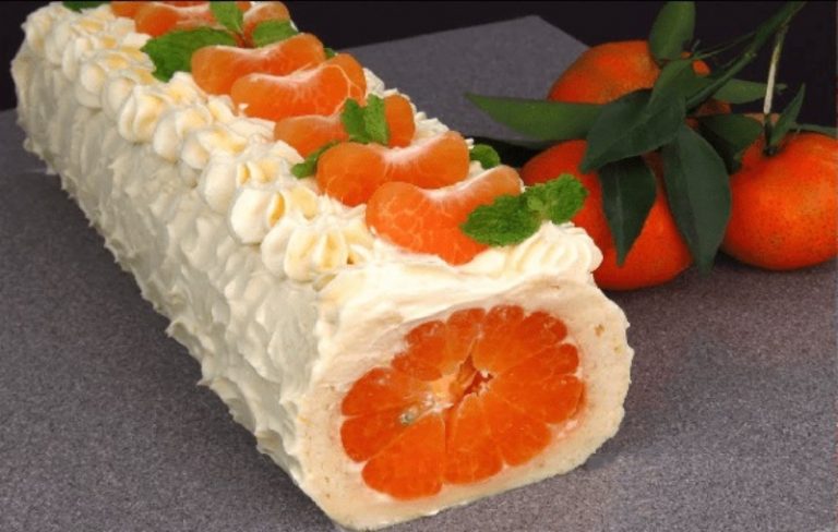 Рулет з мандаринками - суперовий десерт без борошна, який підкорить серце кожного хто його спробує 35 f44a5e570a5c04fb719524df96475ed6