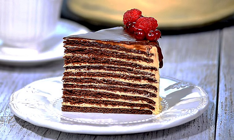  Шоколадно-медовый торт «Спартак» 