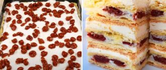 Вишневий пляцок із заварним кремом