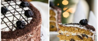 Медовик з чорносливом