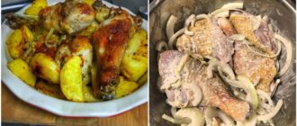 Курочка запечена з картоплею