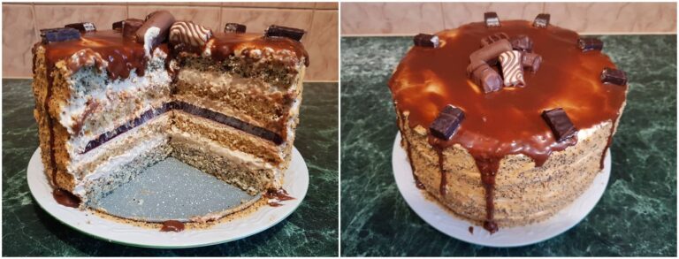 Medovo makovyy tort