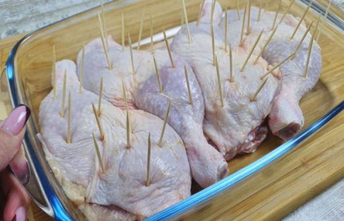 Рецепт соковитої курки. Готуємо по-новому: вся справа в зубочистках 23 9a95798e119f536b35be7e12bd3dd90e
