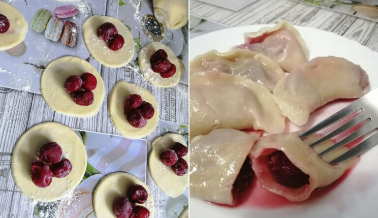Смачні вареники з вишнею