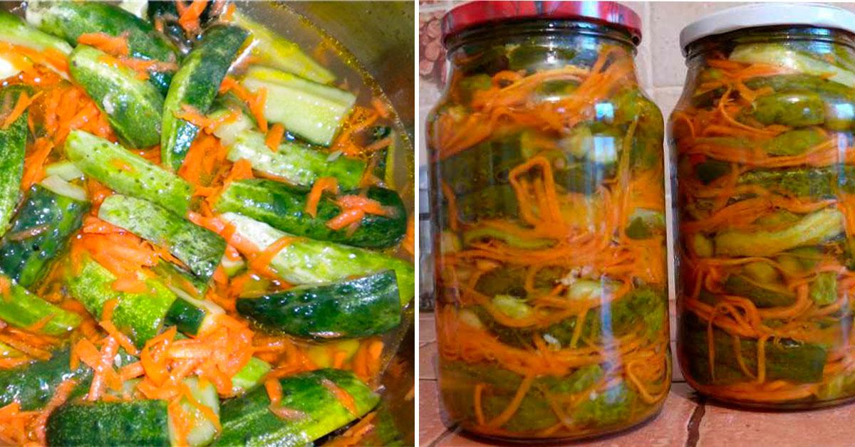 Огірки по-корейськи на зиму. Смачна закуска, яку усі так люблять 5 Огірки по-корейськи на зиму. Смачна закуска, яку усі так люблять