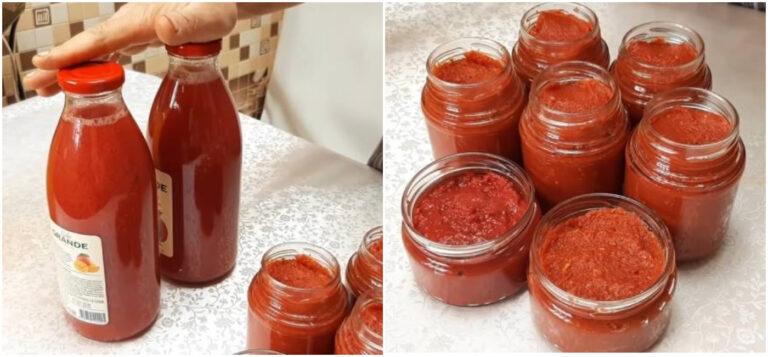 Готую густу томатну пасту без багатогодинного уварювання. У готовому продукті ложка стоїть і не падає 56 1 159
