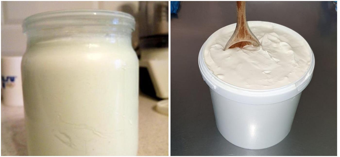 2 варианта домашней сметаны: всего литр молока и 40 мин вашего времени