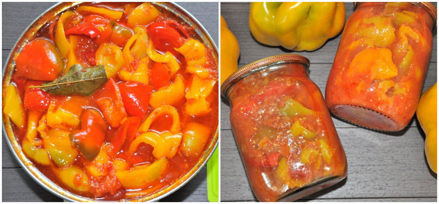 Солодкий перець в томаті на зиму - зберігає свою цілісність і виходить навіть злегка хрустким