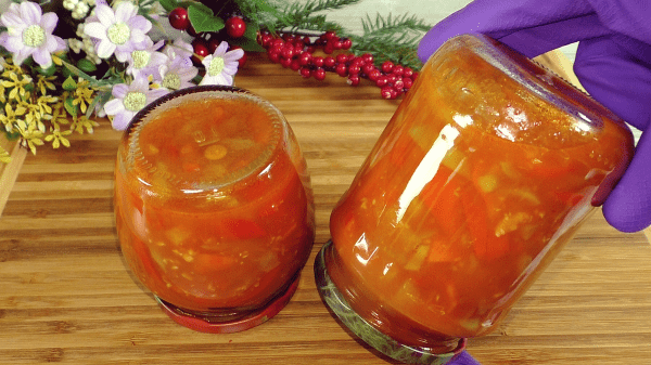 Болгарський перець у томатному соусі, заготівля на зиму, яку я готую майже останньою, а з'їдаємо першою (дуже смачно)