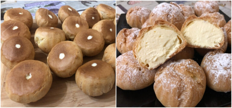 Профітролі з кремом
