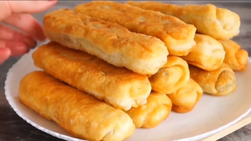 Тісто просте, без дріжджів! Це дуже смачні трубочки з м’ясом! Обов’язково спробуйте приготувати! 14 17a47073fab57636969c095914daa3ca