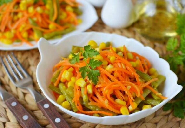 Пісний салат зі стручковою квасолею, кукурудзою та морквою по-корейськи – мій ідеальний гарнір до будь-якої страви 20 0b8db61003f17dc7039be459990ceb03