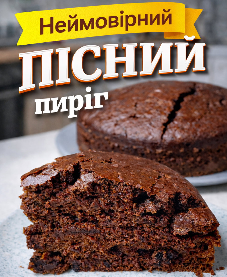Дуже простий та швидкий у приготуванні шоколадний пісний пиріг з найбюджетніших інгредієнтів 52 Дуже простий та швидкий у приготуванні шоколадний пісний пиріг з найбюджетніших інгредієнтів