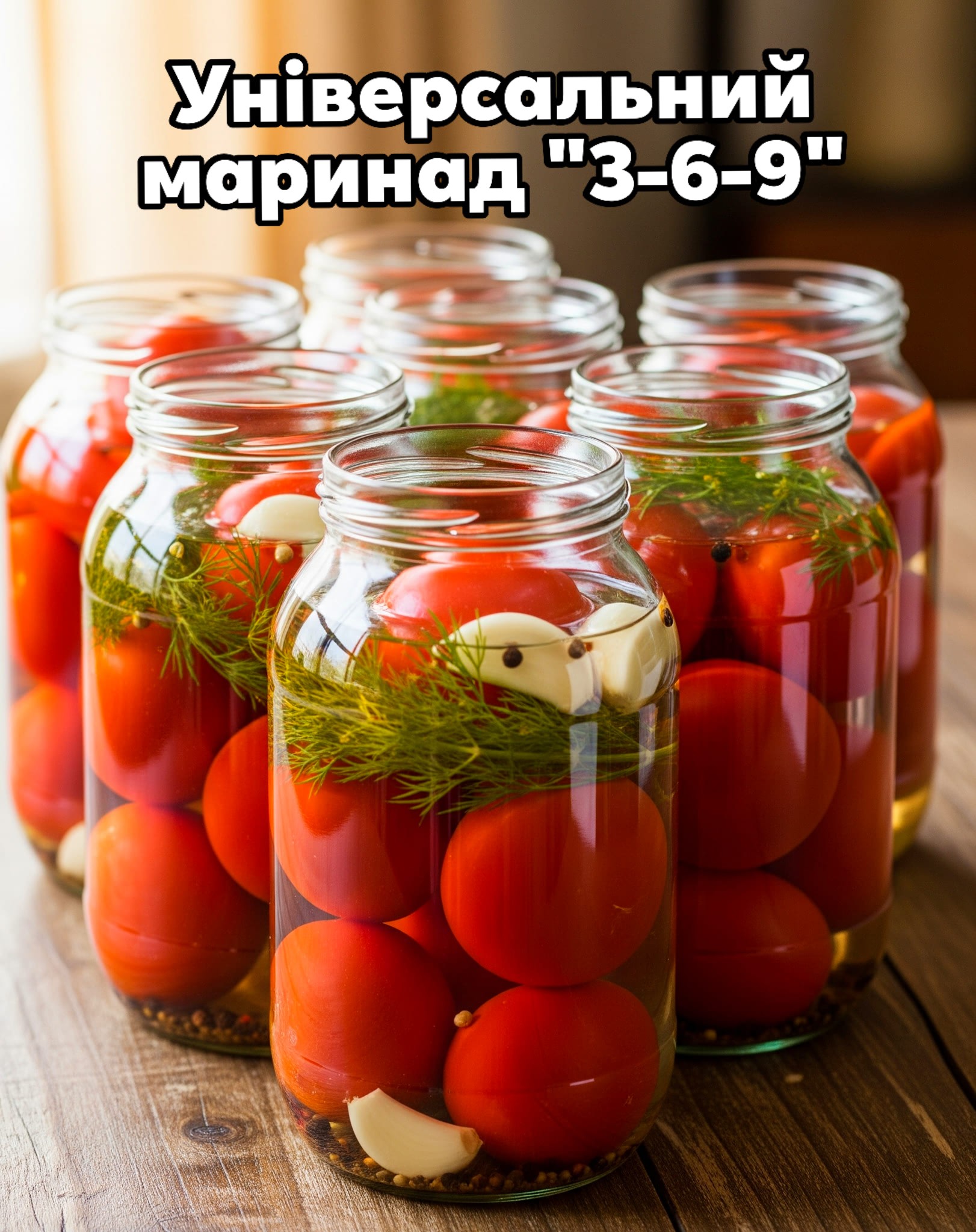 Універсальний маринад «3-6-9» (без стерилізації) – просто відмінно підходить для маринування огірків, помідорів або асорті: рецепт перевірений роками (збережіть, щоб не загубити)