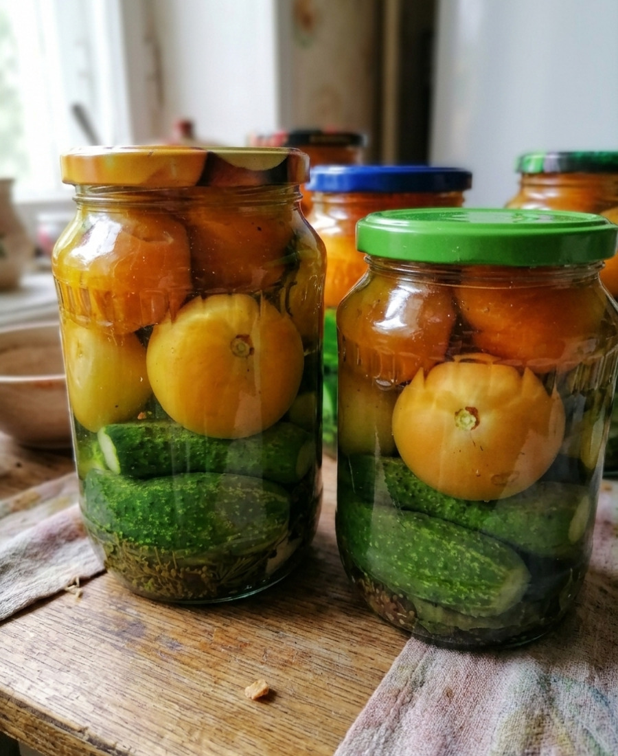 Рецепт маринованого асорті (Помідори + огірки) 17 Рецепт маринованого асорті (Помідори + огірки)